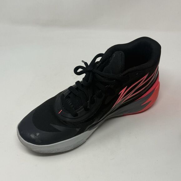 Puma LaMelo Ball MB.02 JR Flare GS Youth Boys Size 6.5 Black Sunset Glow Shoes - Picture 8 of 16